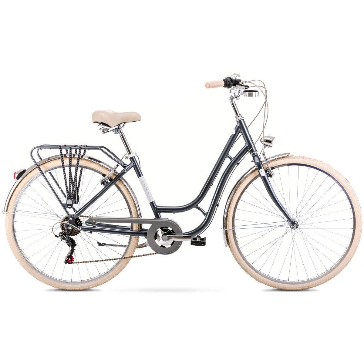 Romet Luiza Eco 26 2025 grey dviratis Romet Luiza Eco 26 2025 grey dviratis