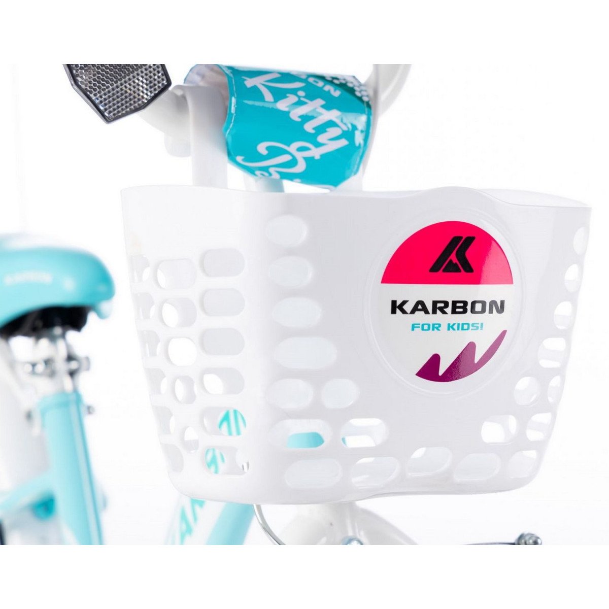 Karbon Kitty 16 turquoise-white dviratis