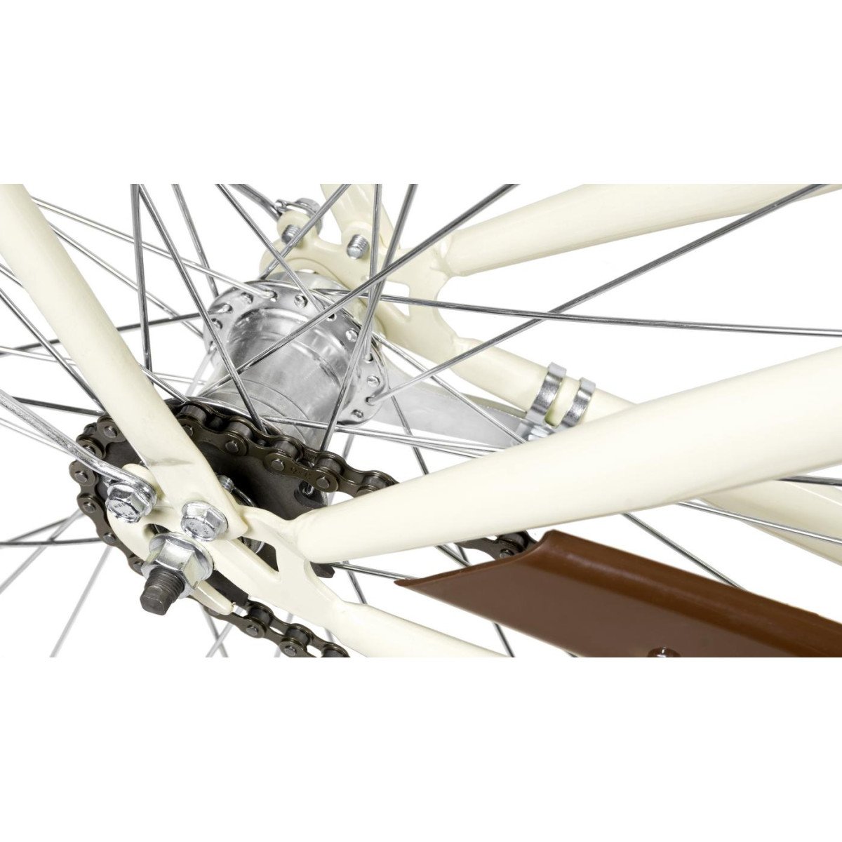 AZIMUT City Lux 26" 2023 cream-brown dviratis