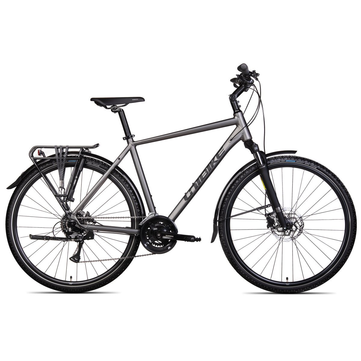 Unibike Flash EQ GTS 2025 graphite dviratis