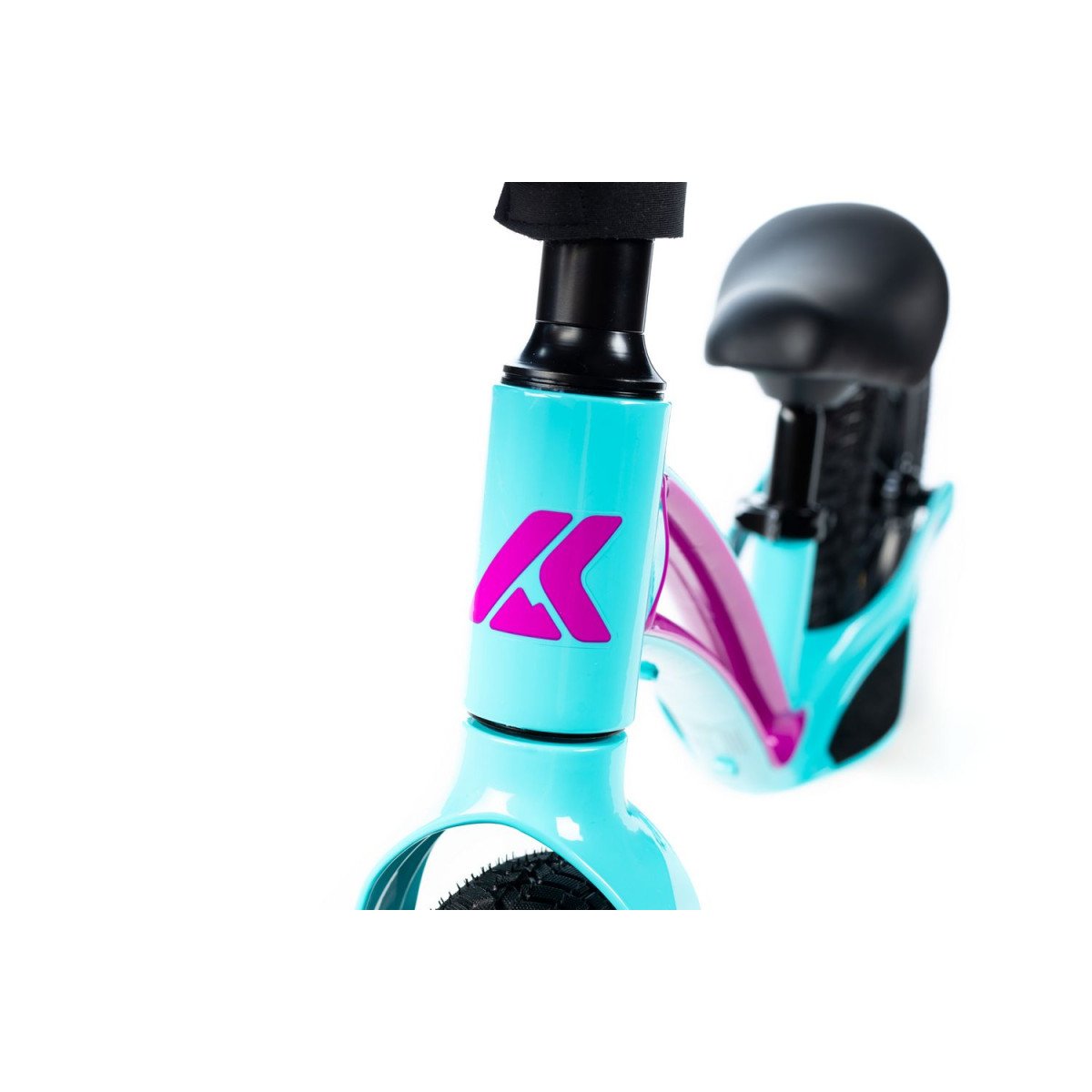 Karbon First blue-pink balansinis dviratukas