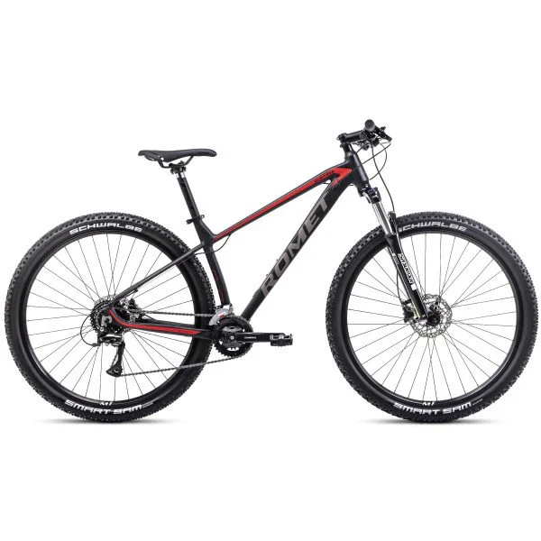 Romet Mustang M1 2025 black-red dviratis