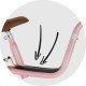 PUKY LR XL Br Classic retro-rose balansinis dviratukas