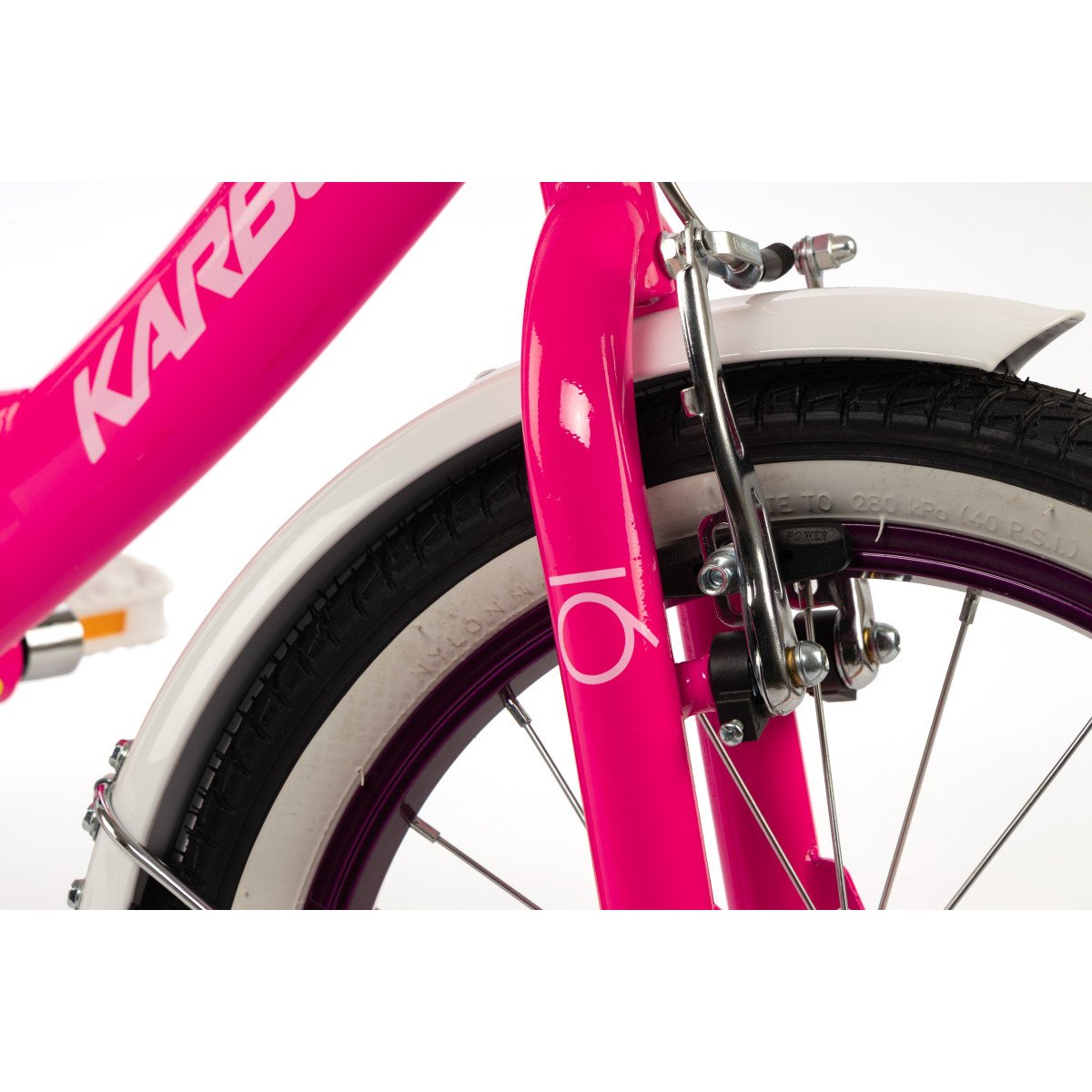 Karbon Tiara 16 pink dviratis
