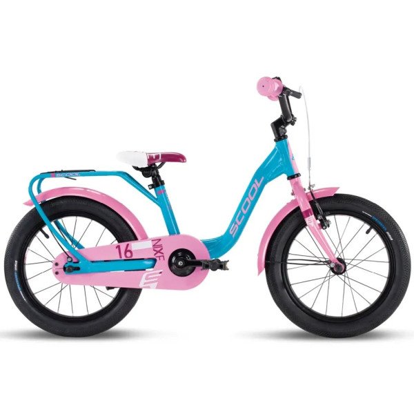 S'COOL niXe 16" 1-speed coaster-brake Aluminium ocean-pink dviratis