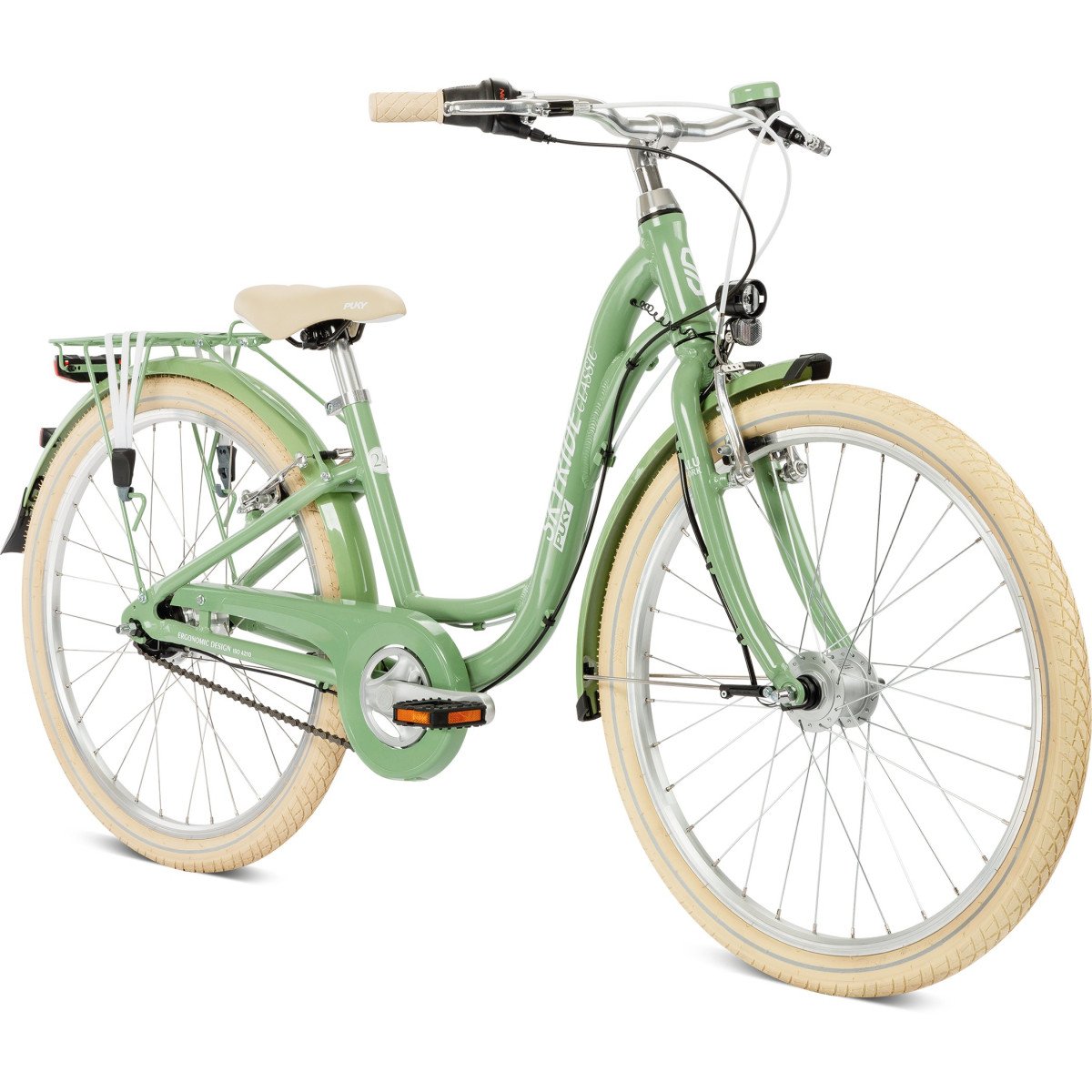 PUKY Skyride 24-7 Classic Alu retro green