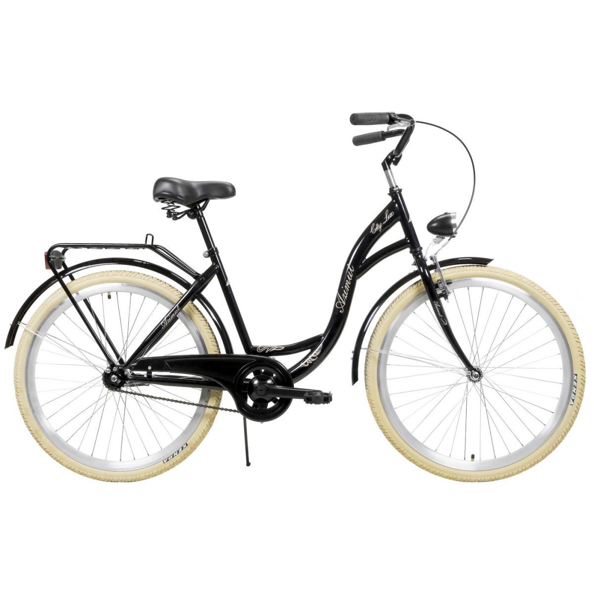 AZIMUT City Lux 26" 2023 black-cream dviratis