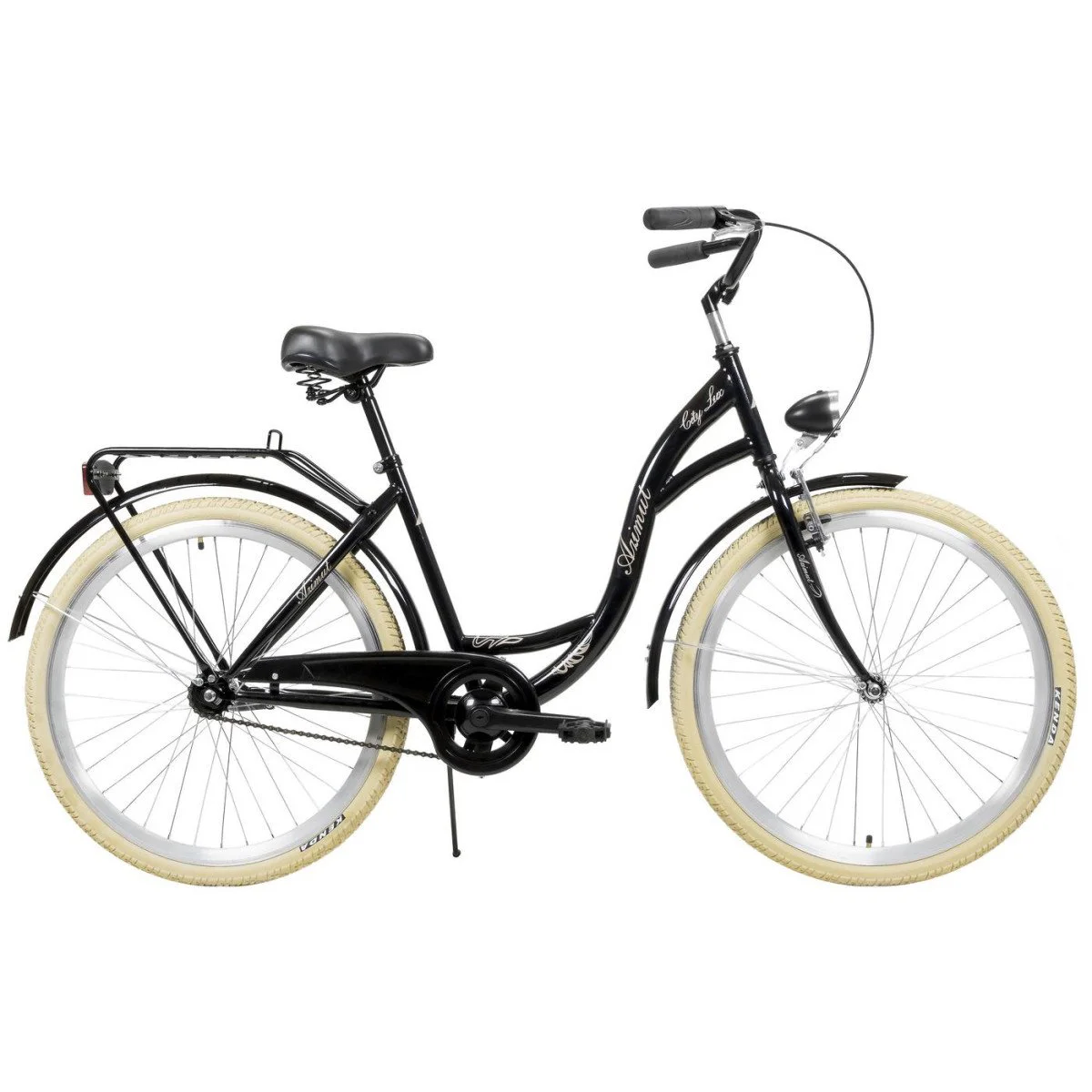 AZIMUT City Lux 26" 2023 black-cream dviratis