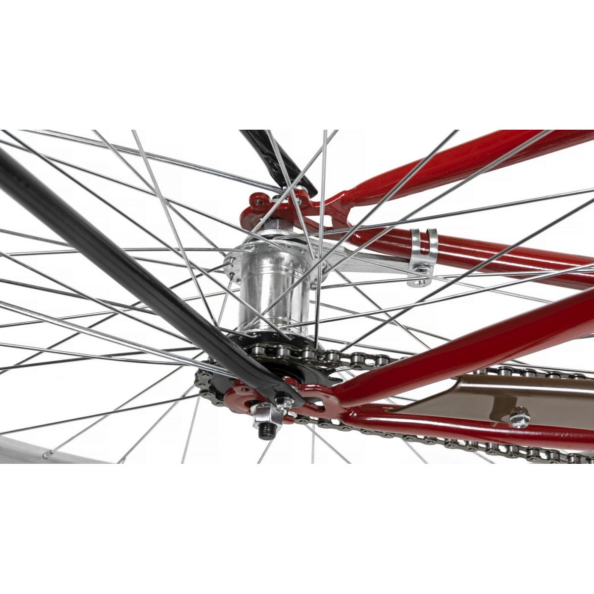 AZIMUT City Lux 26" 2023 bordo-brown dviratis