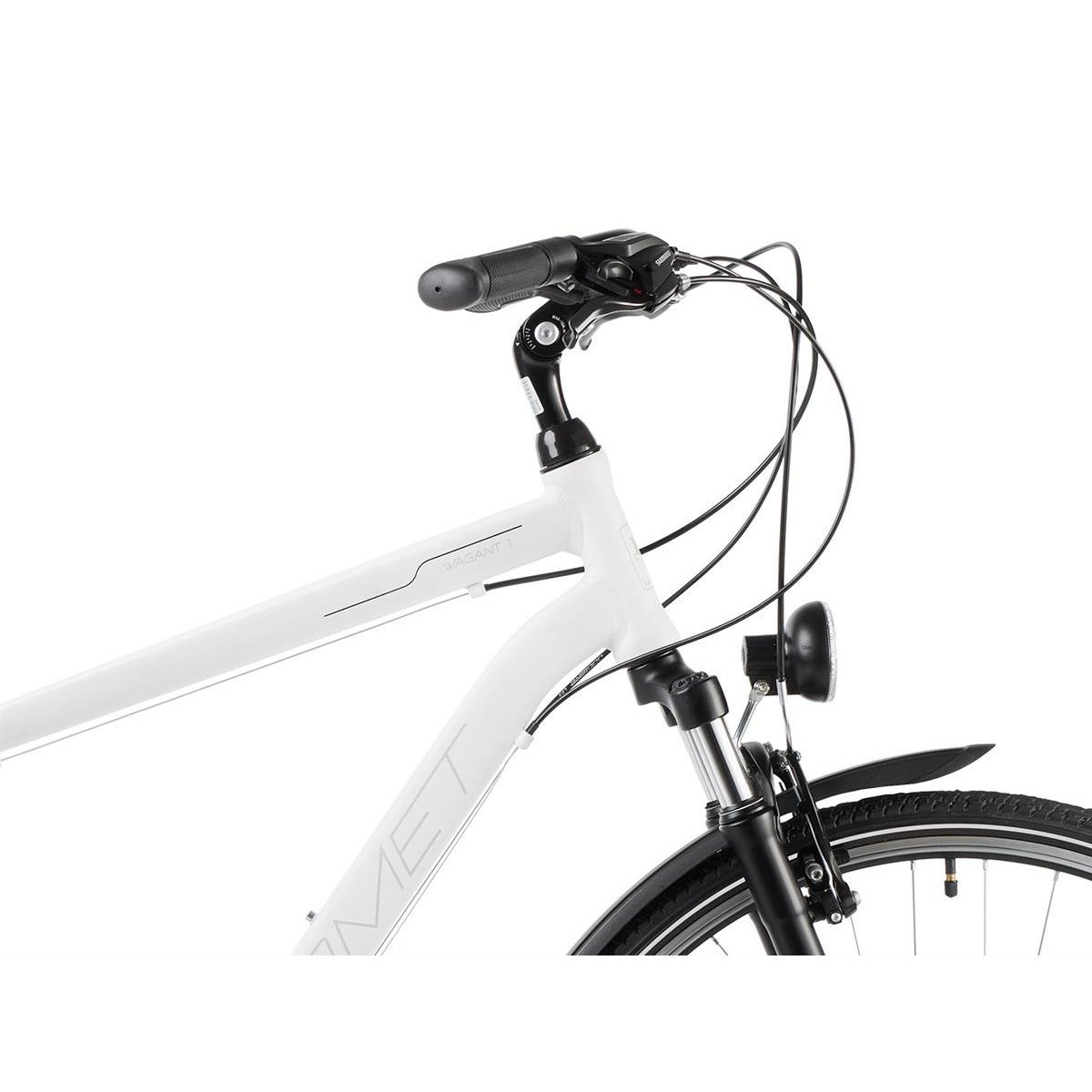 Romet Wagant 1 2025 white-grey dviratis