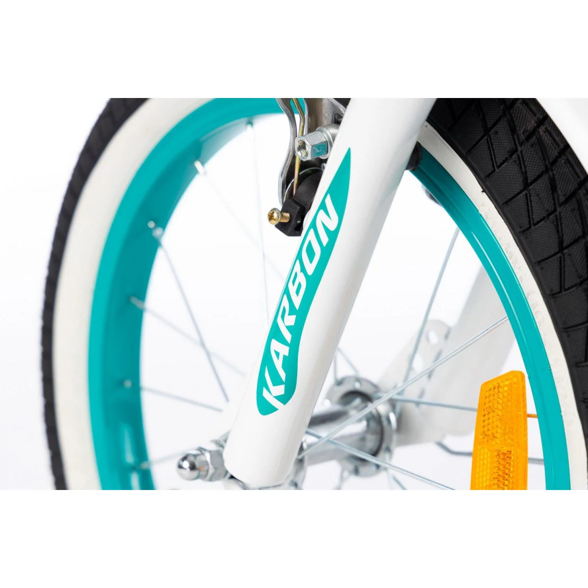 Karbon Kitty 16 turquoise-white dviratis