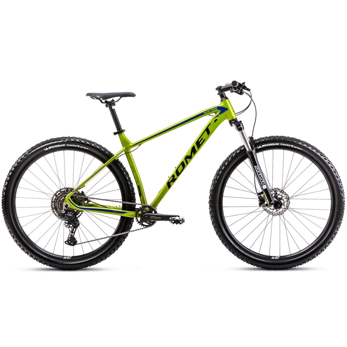 Romet Mustang M2 CS 2025 lemon-black dviratis