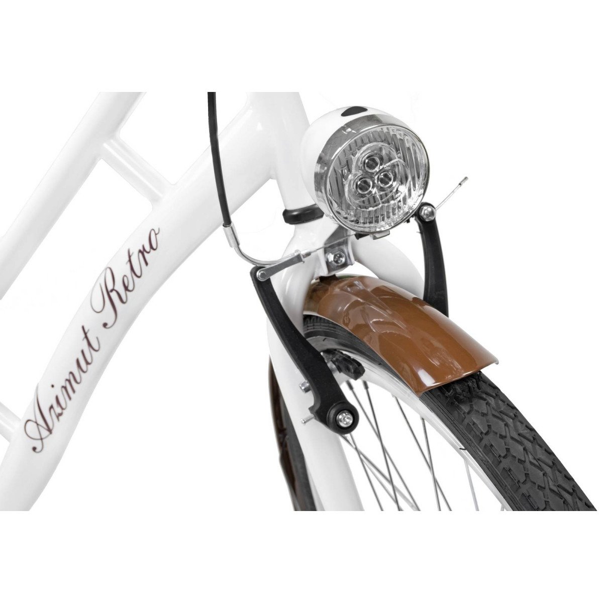 AZIMUT Retro 26" 2025 white dviratis