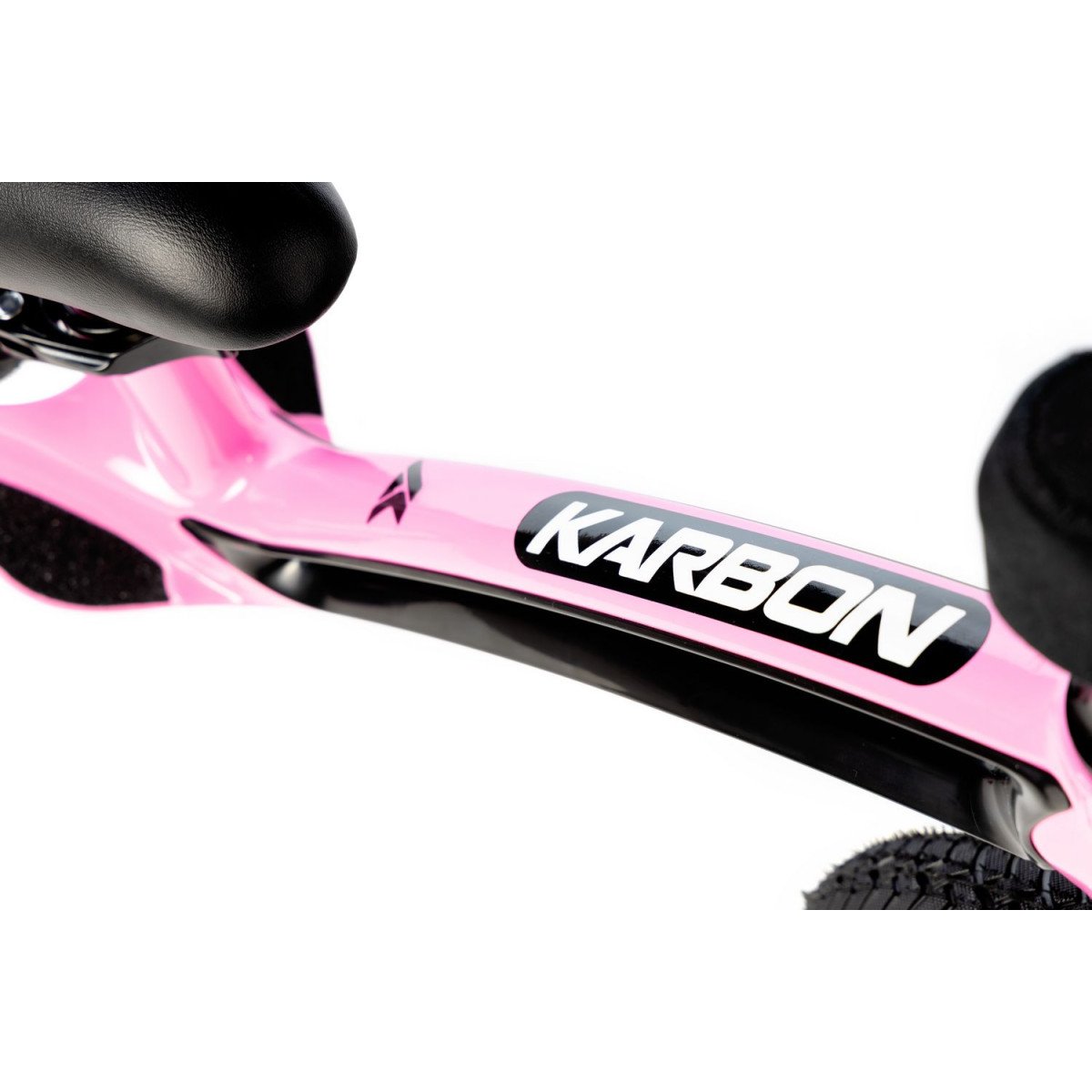 Karbon First pink-black balansinis dviratukas