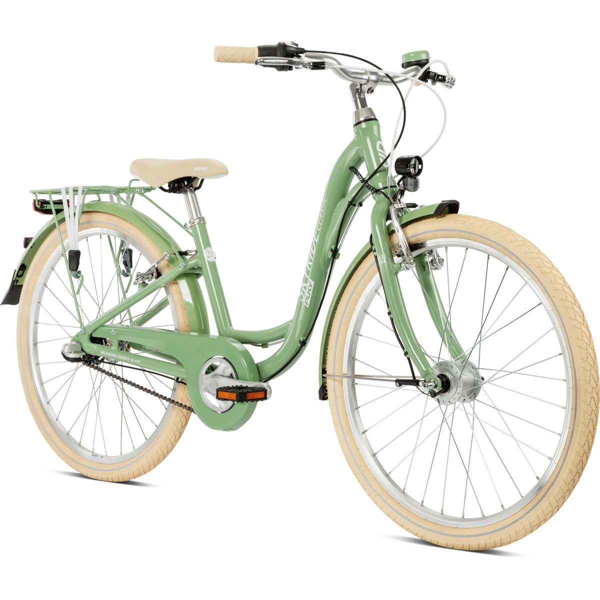 PUKY Skyride 24-3 Classic Alu retro green