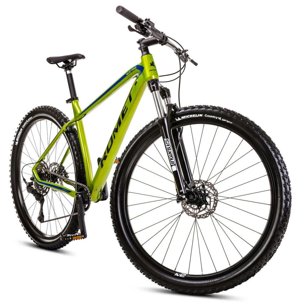 Romet Mustang M2 CS 2025 lemon-black dviratis