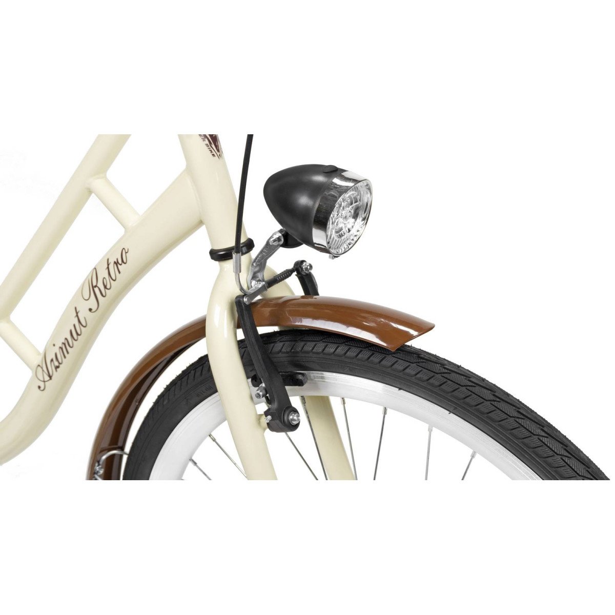 AZIMUT Retro 26" 2025 cream dviratis
