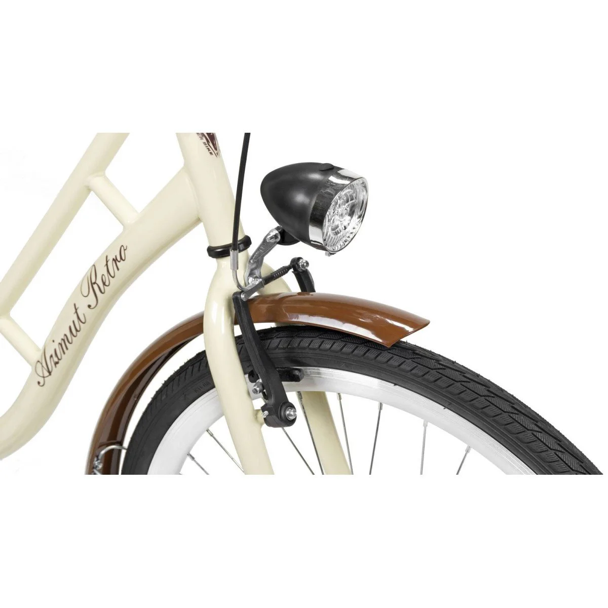 AZIMUT Retro 26" 2025 cream dviratis