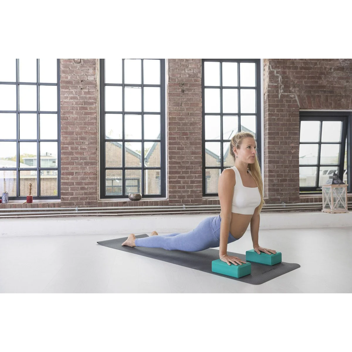 TUNTURI Yoga Block jogos blokelis, turkio spalvos