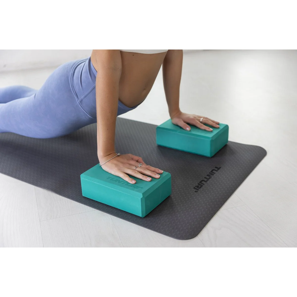 TUNTURI Yoga Block jogos blokelis, turkio spalvos