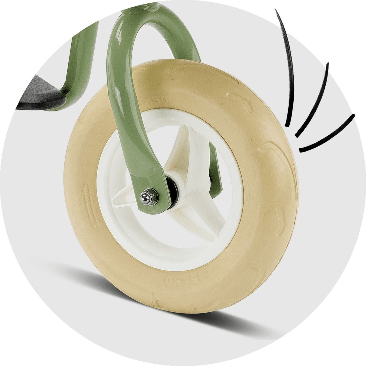 PUKY LR M Classic retro-green balansinis dviratukas