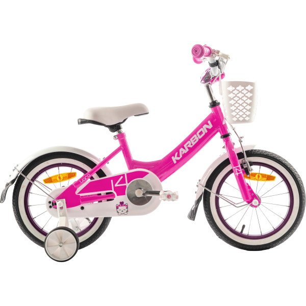 Karbon Tiara 14 pink dviratis
