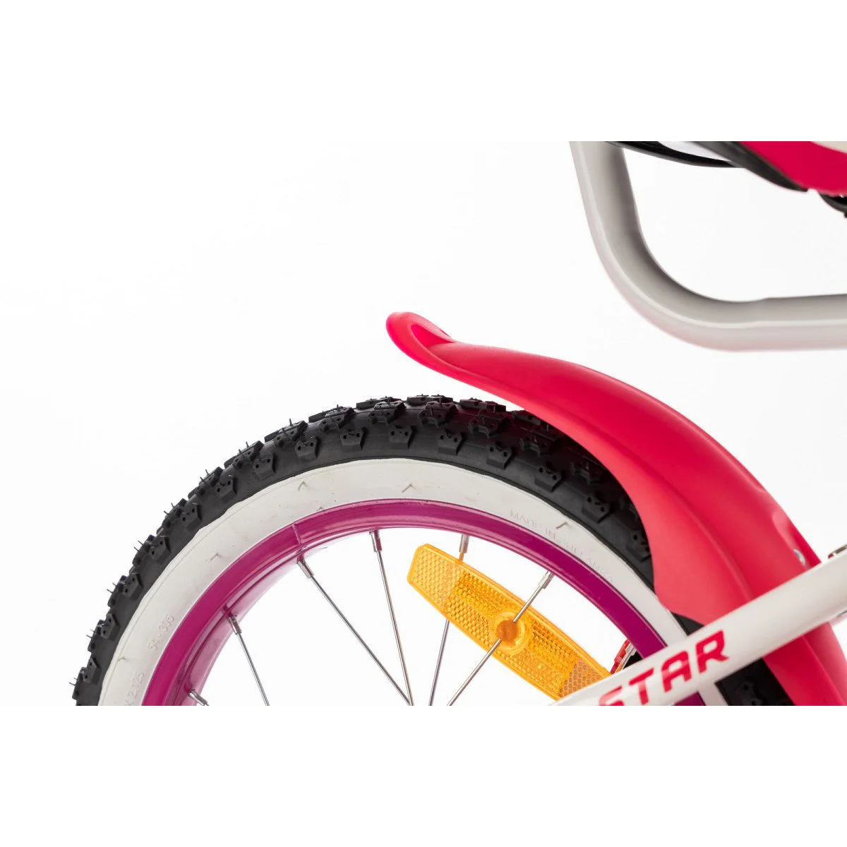 Karbon Star ALU 16 white dviratis