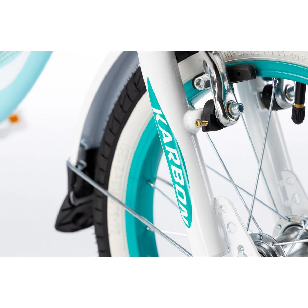 Karbon Kitty 16 turquoise-white dviratis