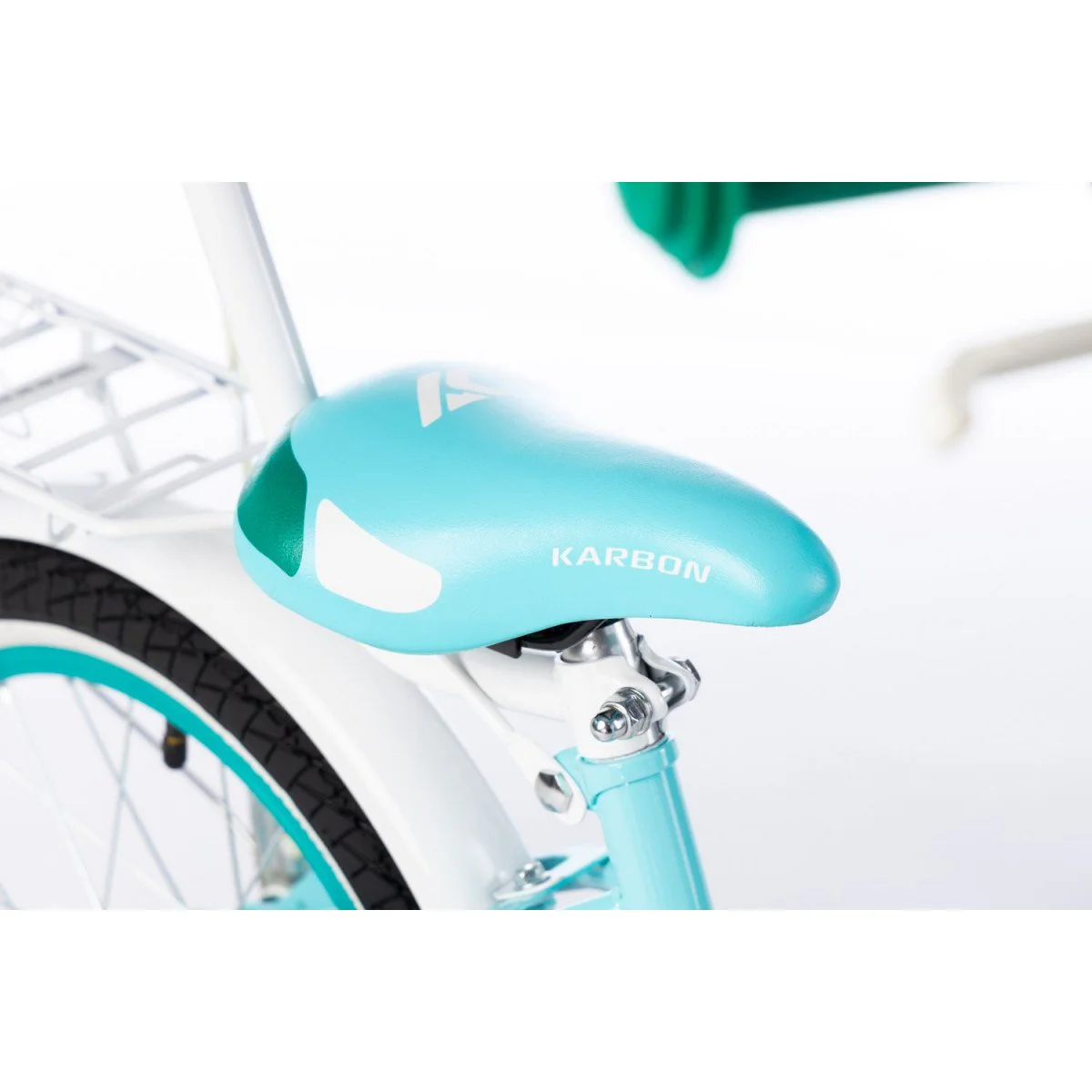Karbon Kitty 16 turquoise-white dviratis