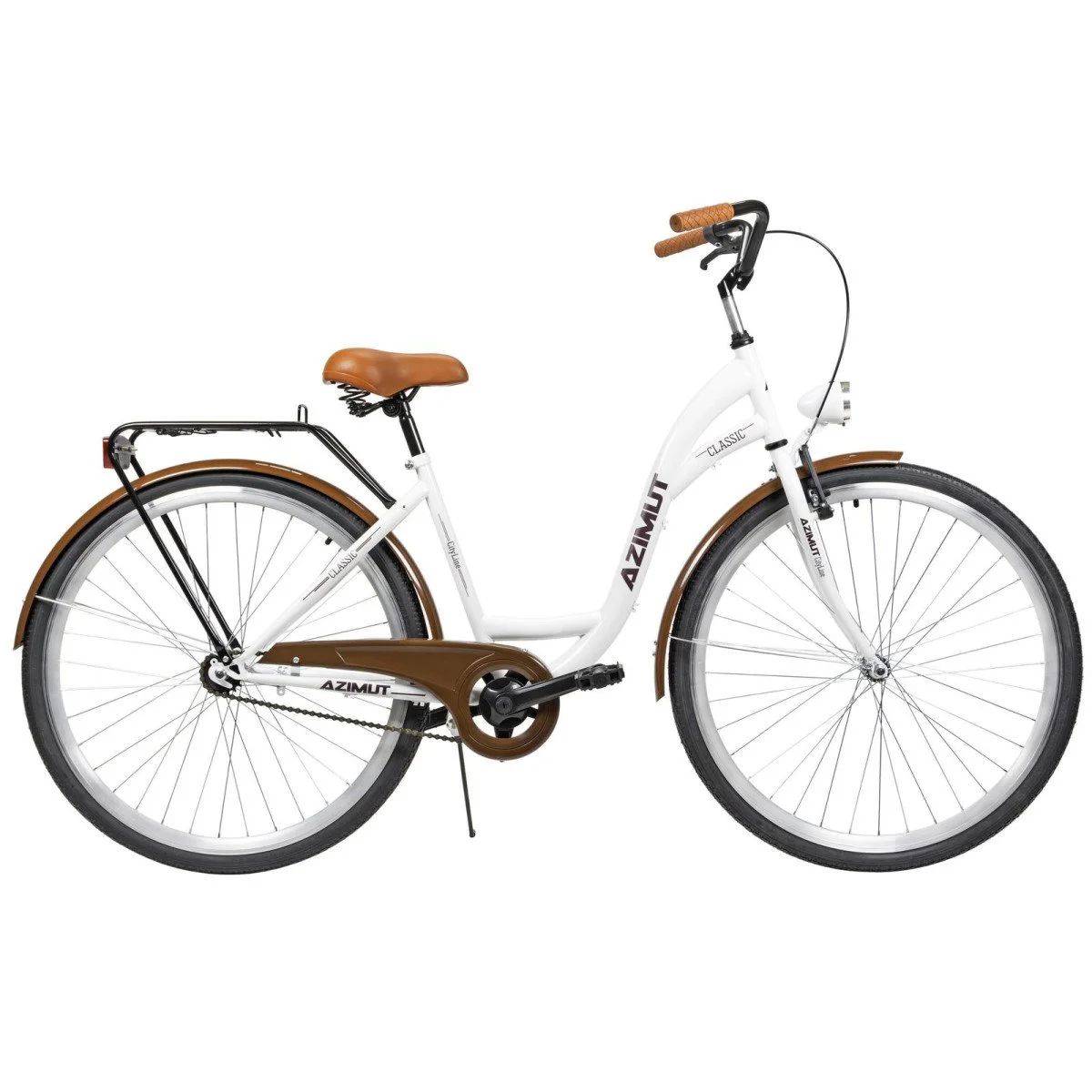 AZIMUT Classic 28" 2023 white miesto dviratis