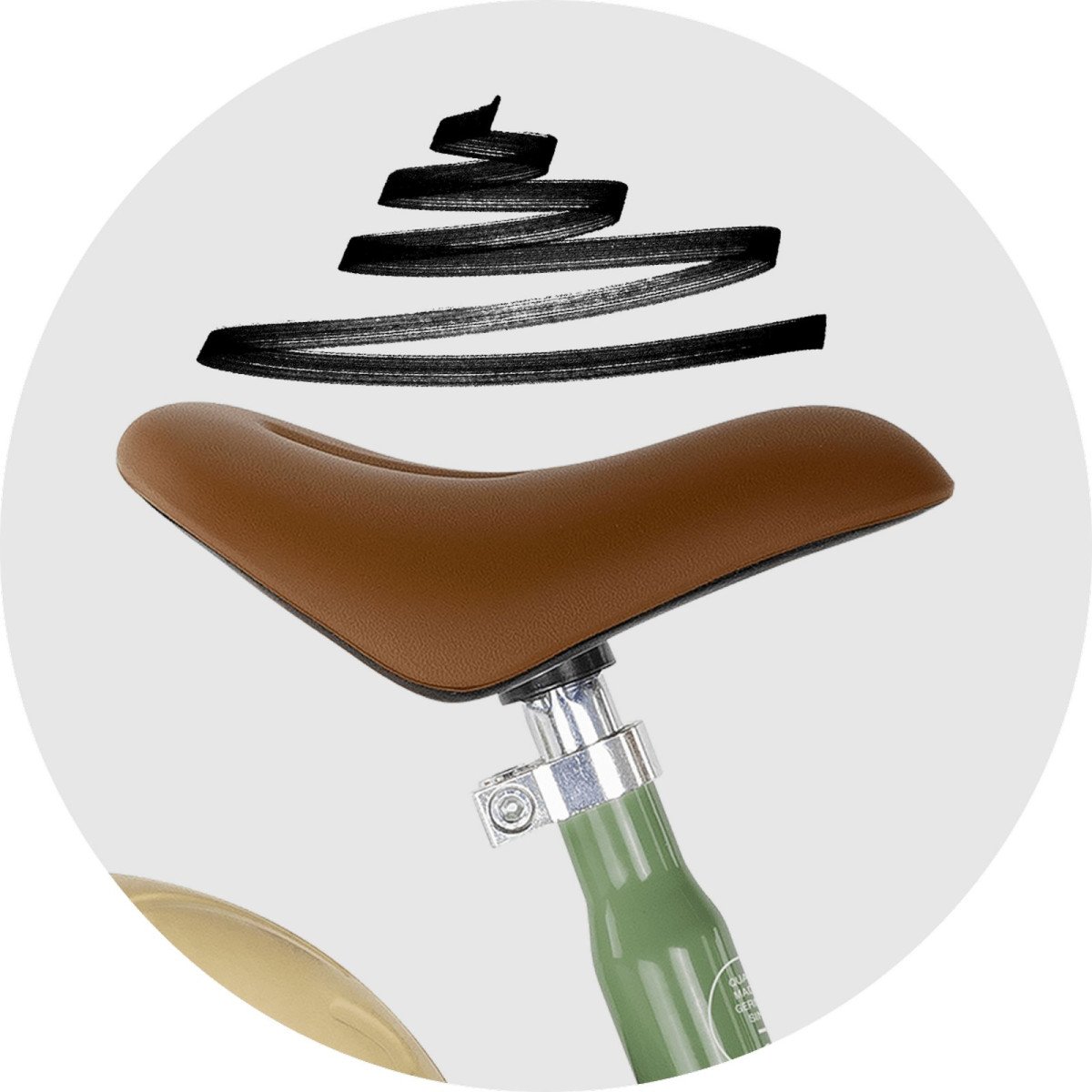 PUKY LR M Classic retro-green balansinis dviratukas