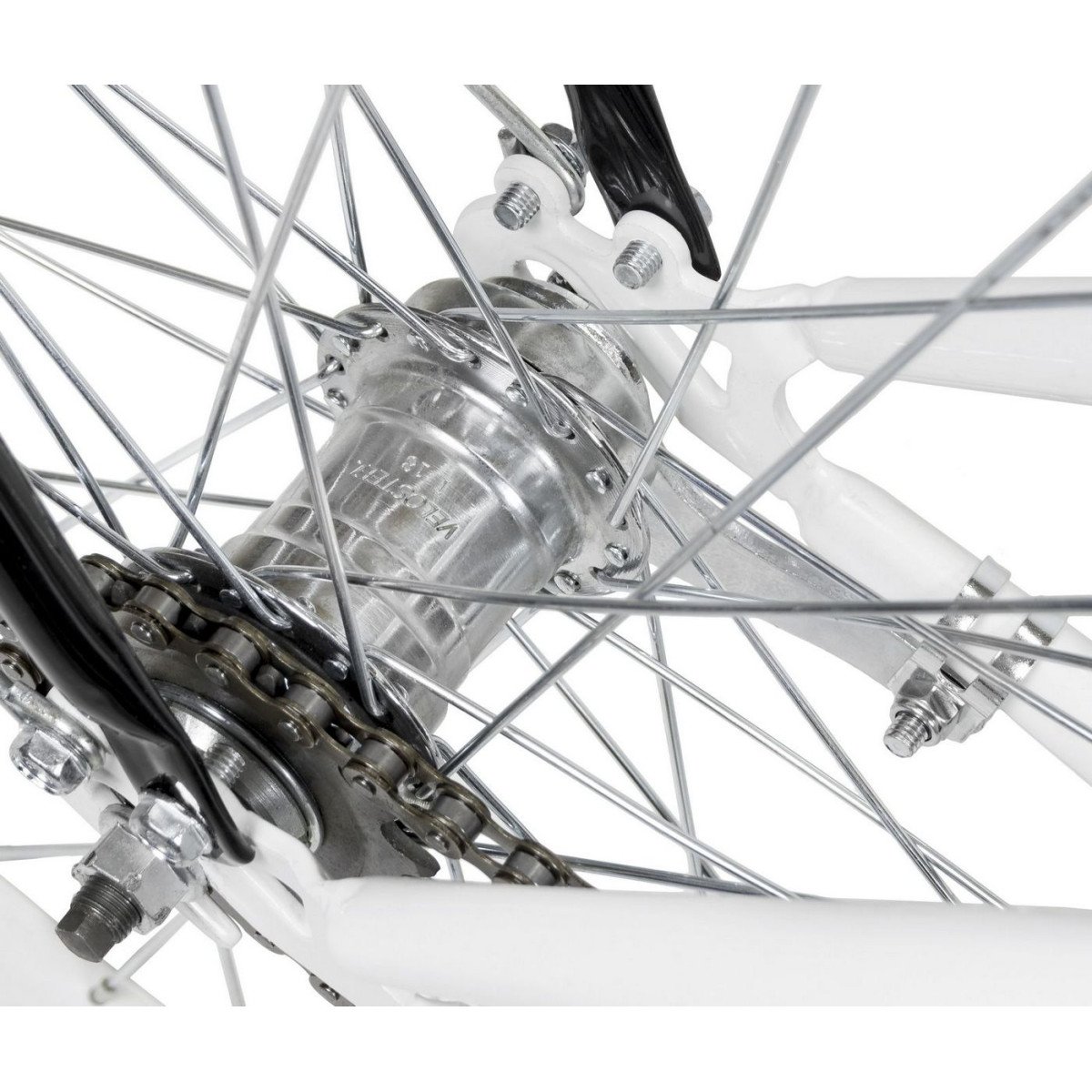 AZIMUT City Lux 26" 2023 white-black dviratis