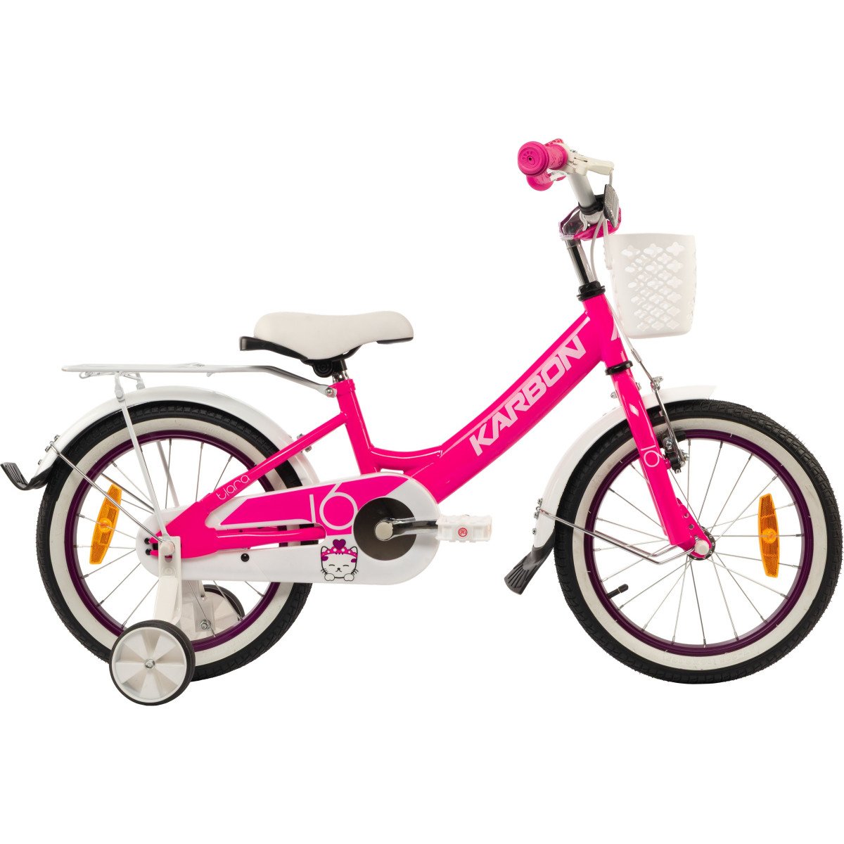 Karbon Tiara 16 pink dviratis