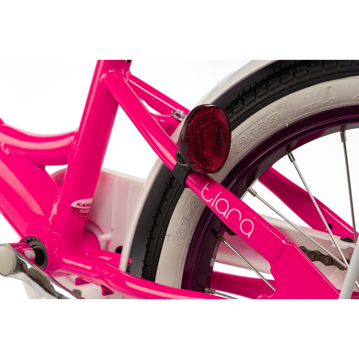 Karbon Tiara 16 pink dviratis