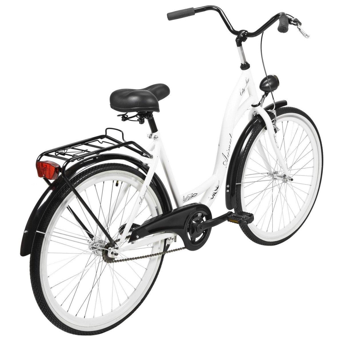 AZIMUT City Lux 26" 2023 white-black dviratis