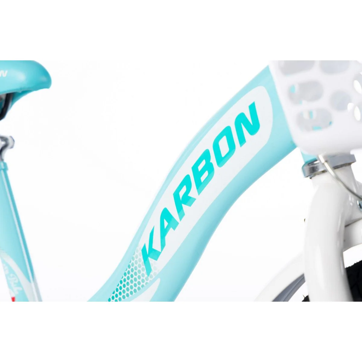 Karbon Kitty 16 turquoise-white dviratis