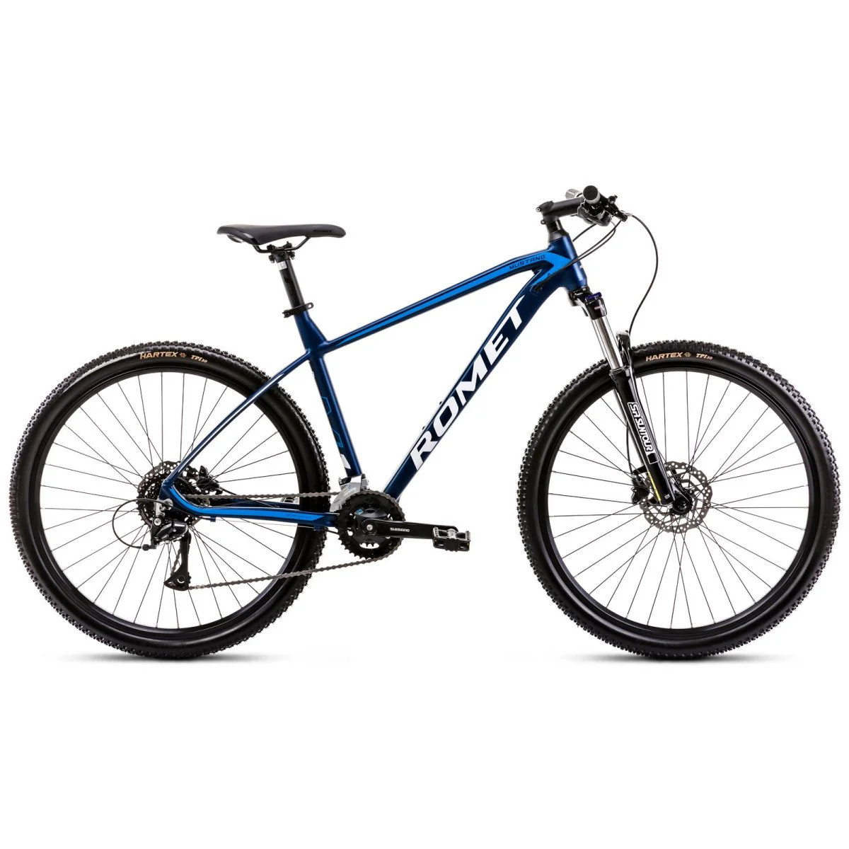Romet Mustang M7.1 2025 Dark Blue – tvirtas ir dinamiškas kalnų
