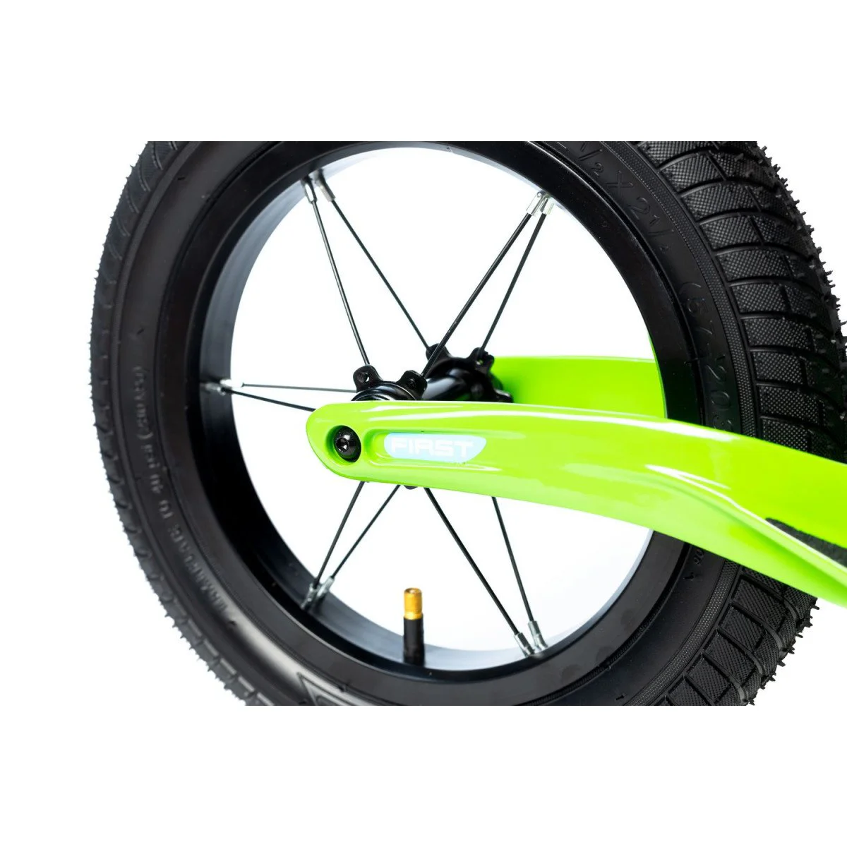 Karbon First green-blue balansinis dviratukas