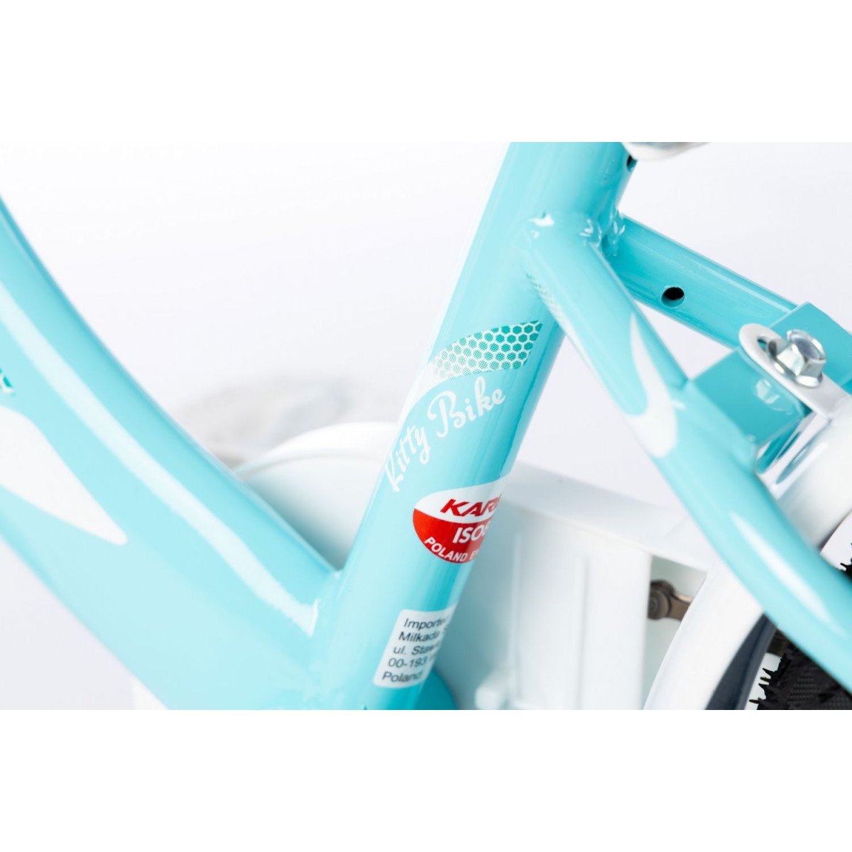 Karbon Kitty 16 turquoise-white dviratis