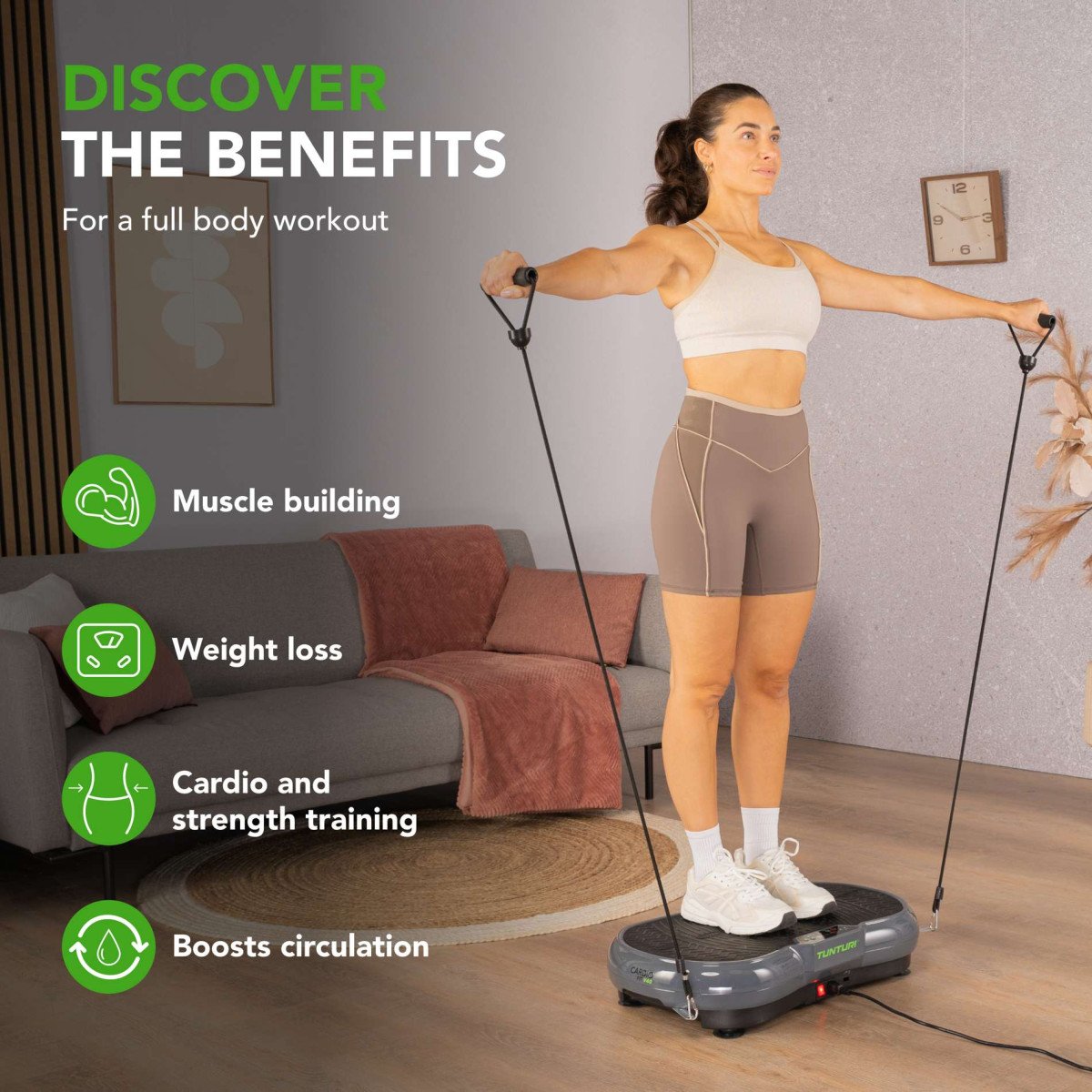 TUNTURI Cardio Fit V40 vibracinė platforma