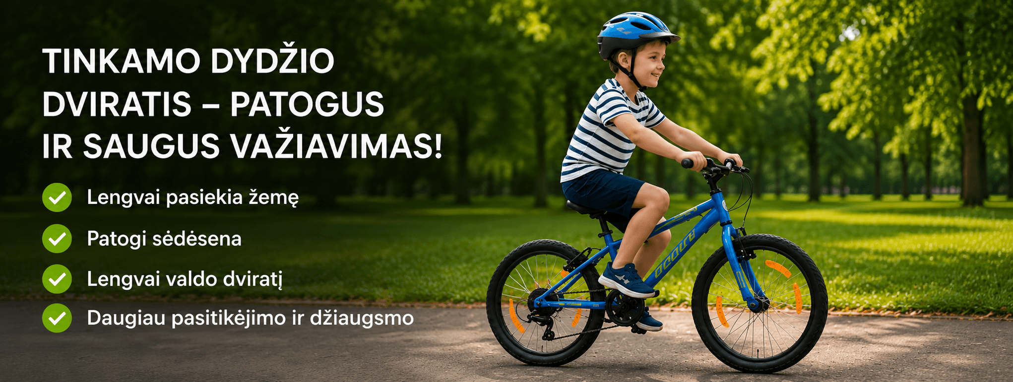 Tinkamo dydžio vaikiškas dviratis pagal ūgį Tinkamo dydžio vaikiškas dviratis pagal ūgį